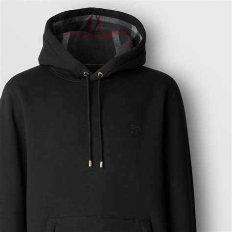 burberry of london hoodie grau|Burberry black and white hoodie.